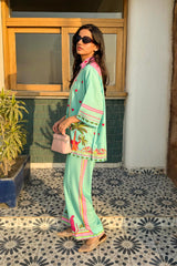 Stitched Printed Lawn West Shirt + Culotte