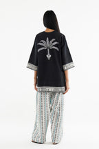Stitched Printed Cotton Khaddar Shirt+ Shalwar