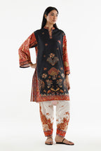 Stitched Printed Karandi Shirt+ Shalwar