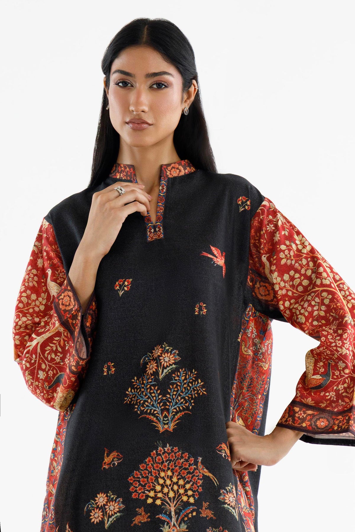 Stitched Printed Karandi Shirt+ Shalwar