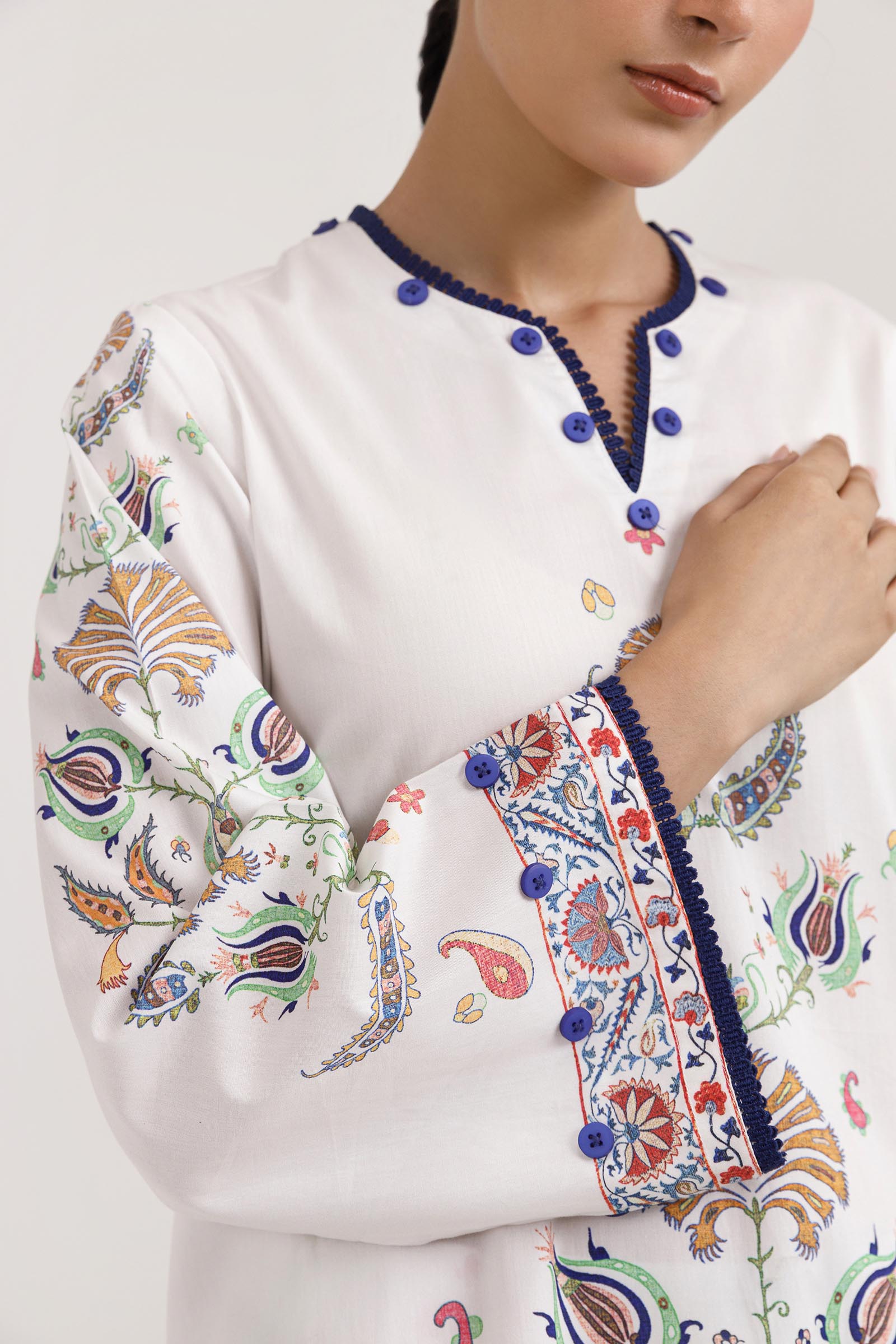Stitched Printed Poplin Shirt+ Shalwar Secondary image