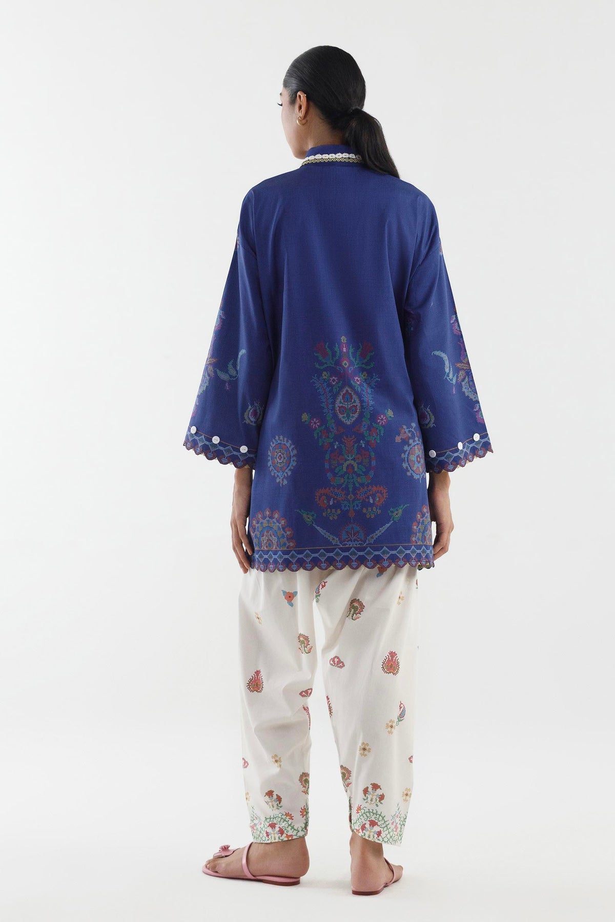 Stitched Printed Poplin Shirt+ Shalwar