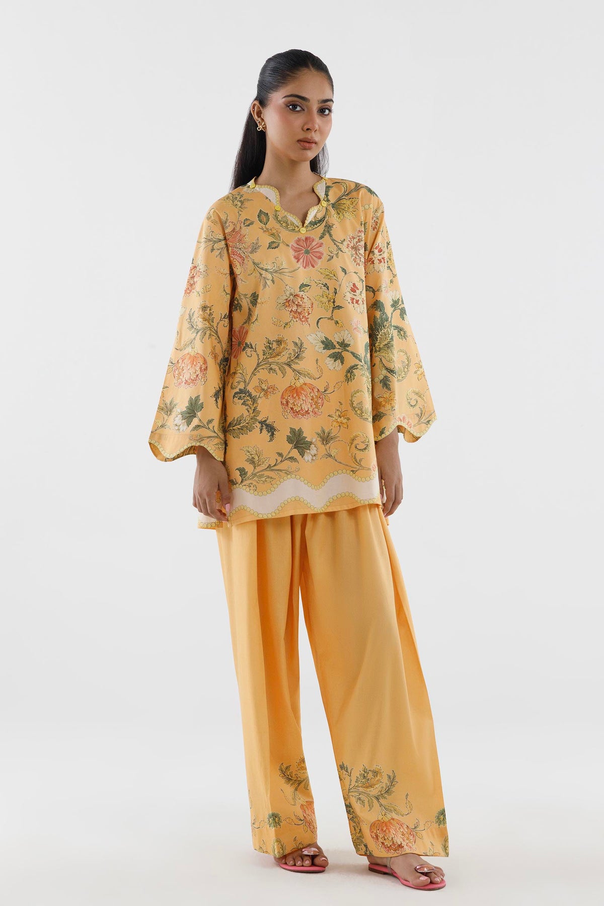 Stitched Printed Poplin Shirt+ Shalwar