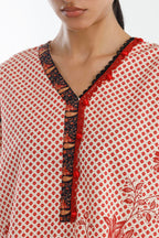 Stitched Printed Shimmer Khaddar Shirt+ Shalwar