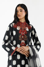 Stitched Printed Cotton Khaddar Shirt+ Dupatta