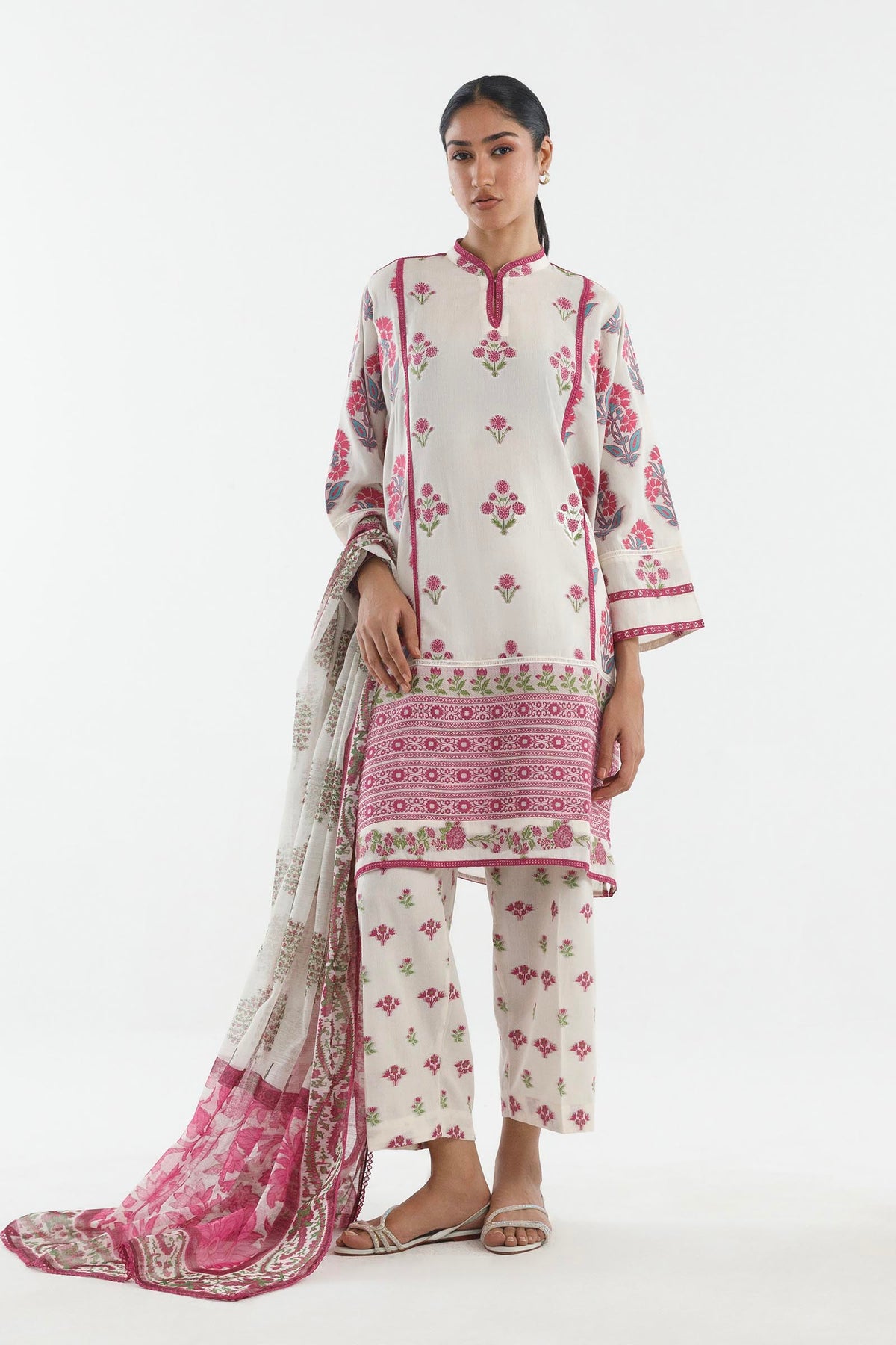 Stitched Embroidered Woven Jacquard Suit Main image