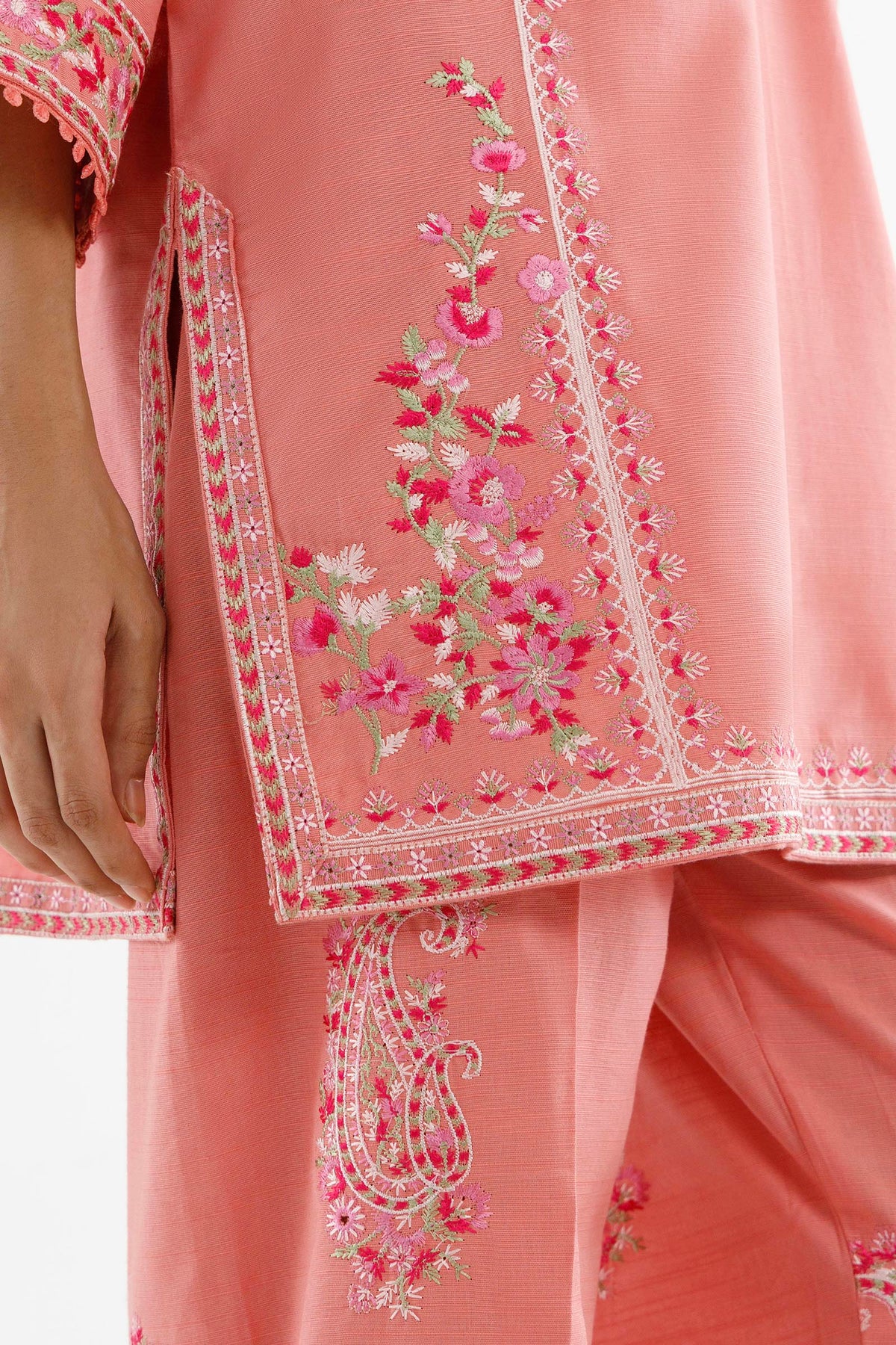 Stitched Cotton Khaddar Shirt+ Culotte