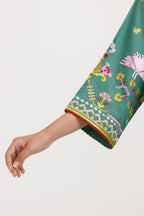 Stitched Embroidered Cotton Khaddar Shirt+ Shalwar