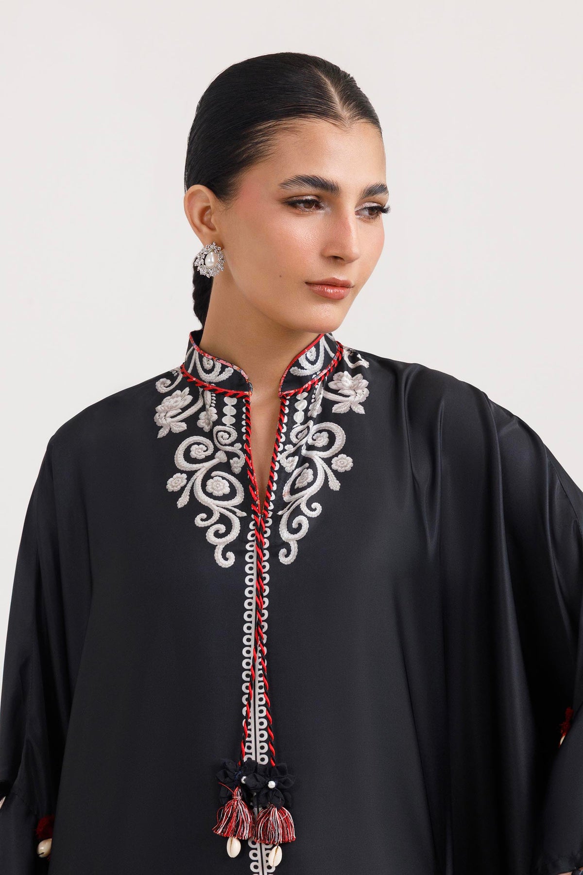 Stitched Printed Satin Shirt+ Culotte
