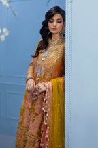 Unstitched 3 Piece Organza Suit