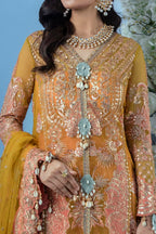 Unstitched 3 Piece Organza Suit
