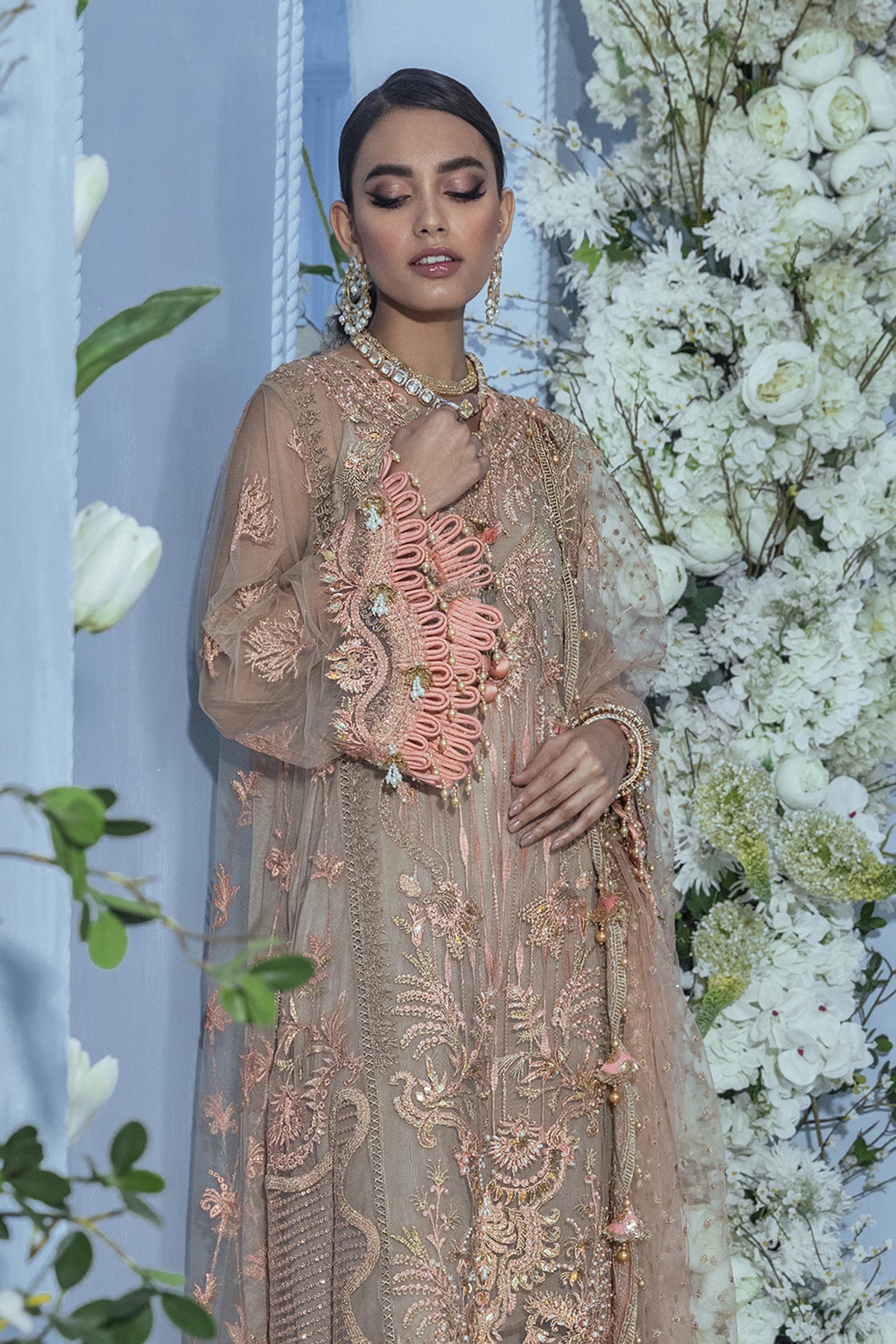 Unstitched 3 Piece Net Suit