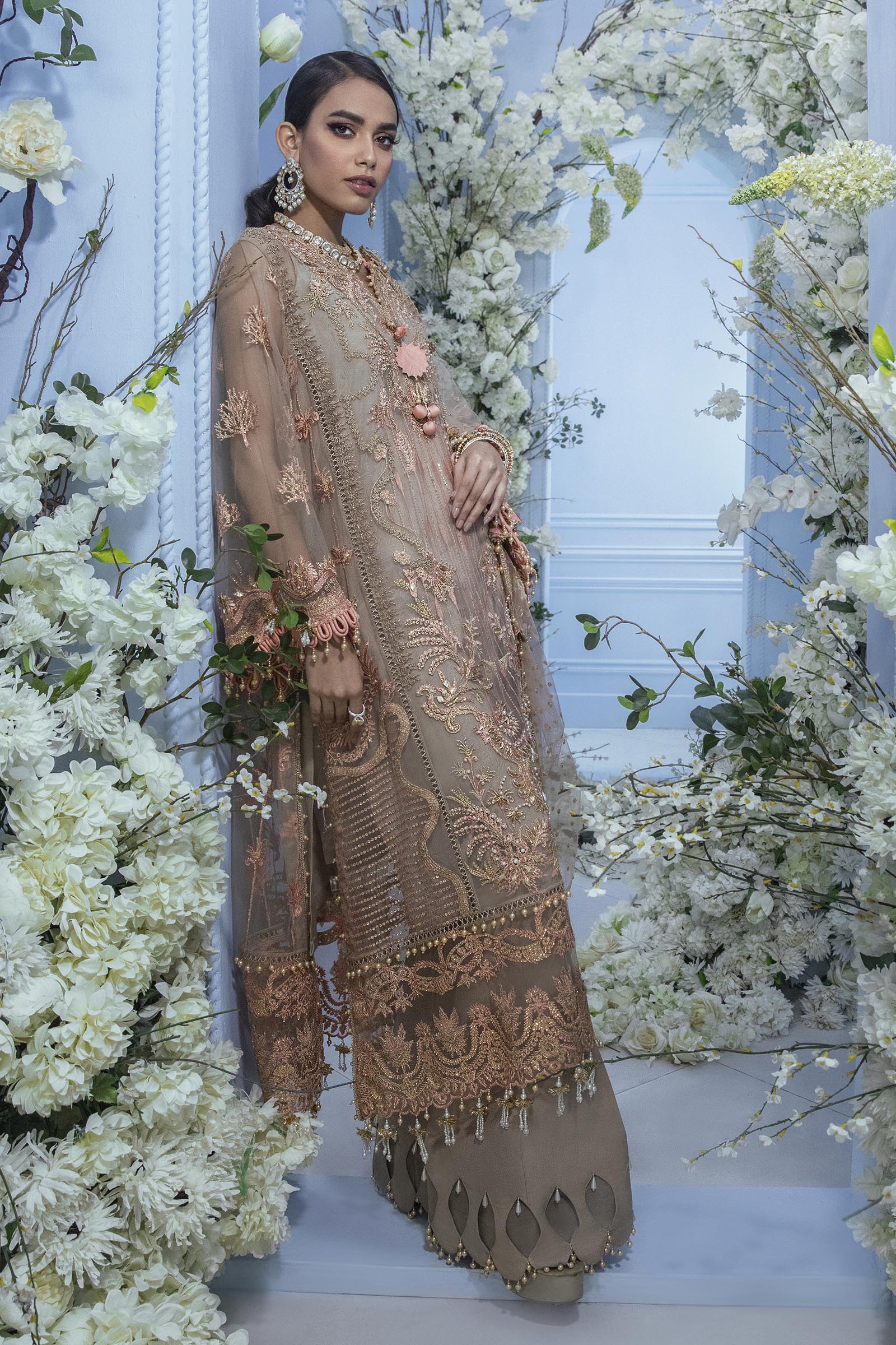 Unstitched 3 Piece Net Suit