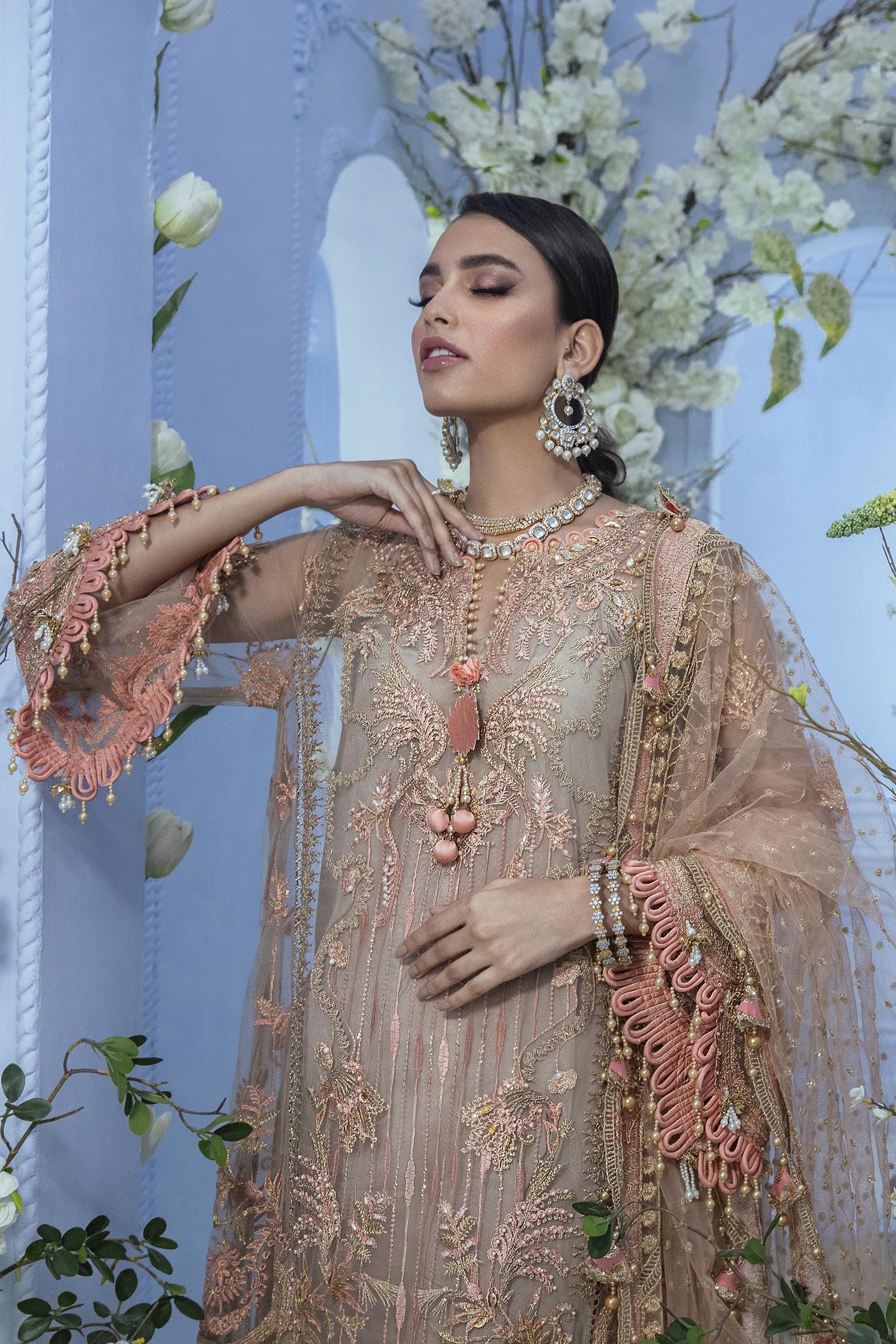 Unstitched 3 Piece Net Suit