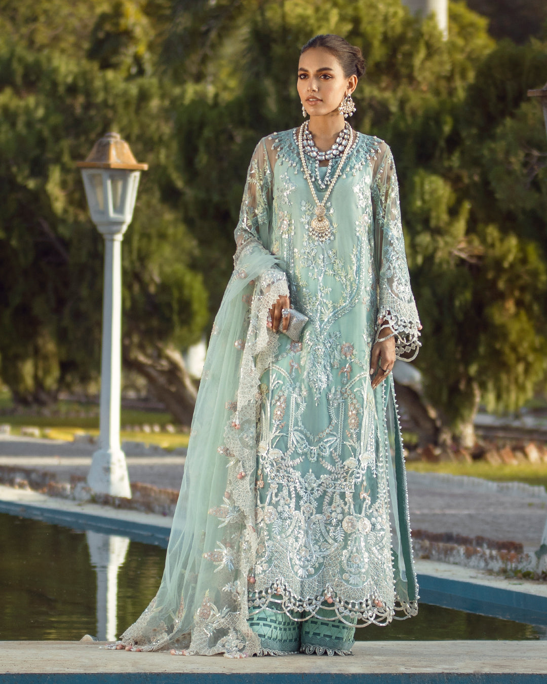 Unstitched 3 Piece Net Suit