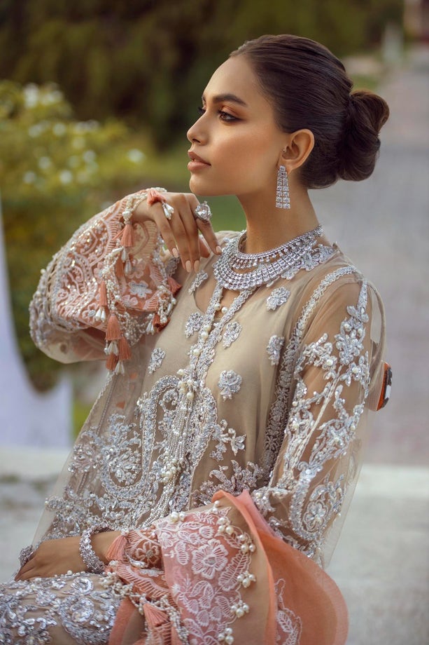Unstitched 3 Piece Net Suit Main image