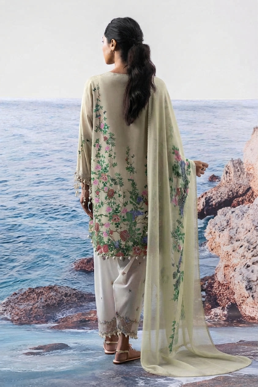 Stitched Printed Chiffon Dupatta