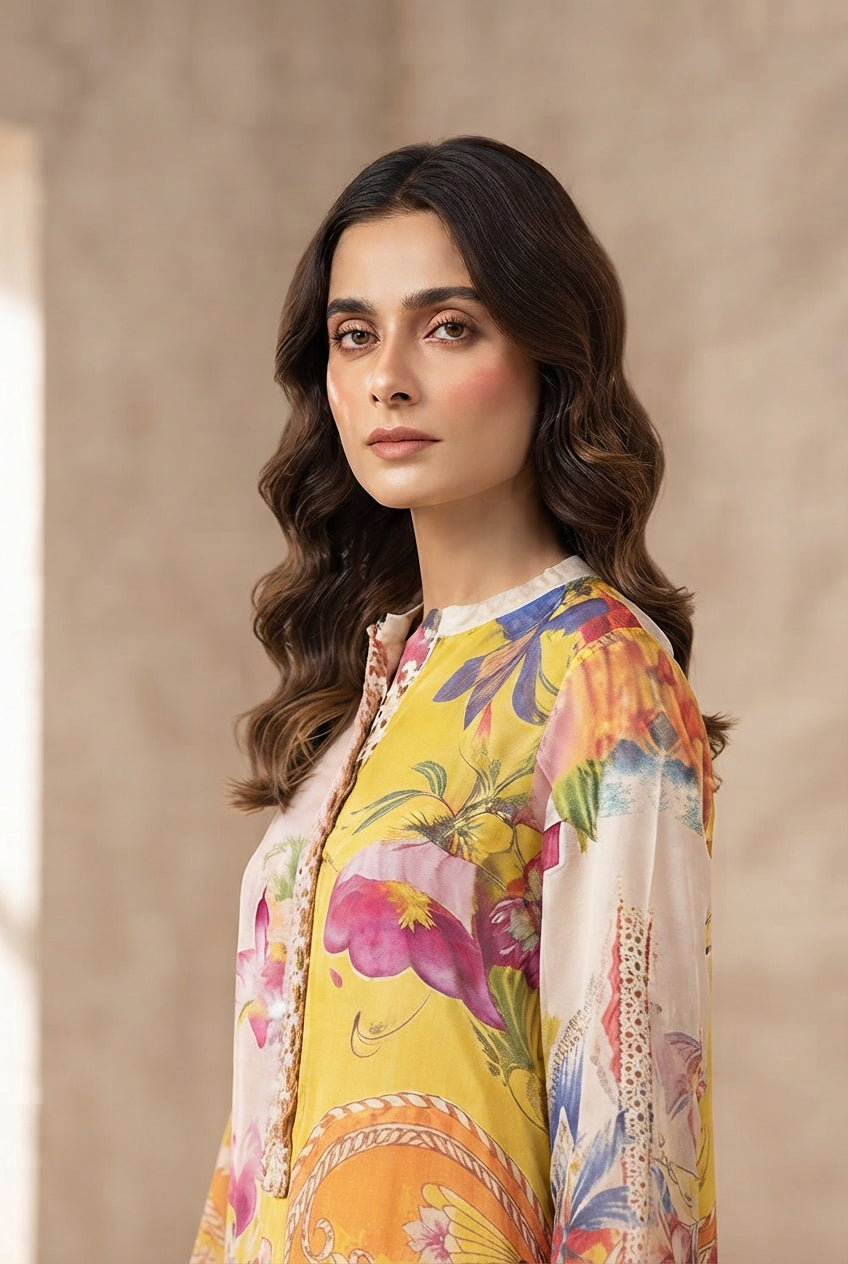 Stitched Luxury Printed Shirt + Bottom