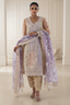 Stitched Angrakha Embroidered Shirt + Shalwar + Dupatta