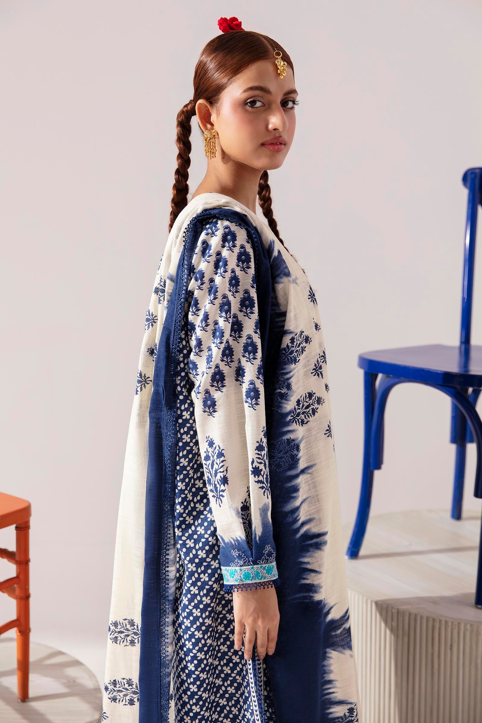 Unstitched 2 Piece  Slub Suit Secondary image