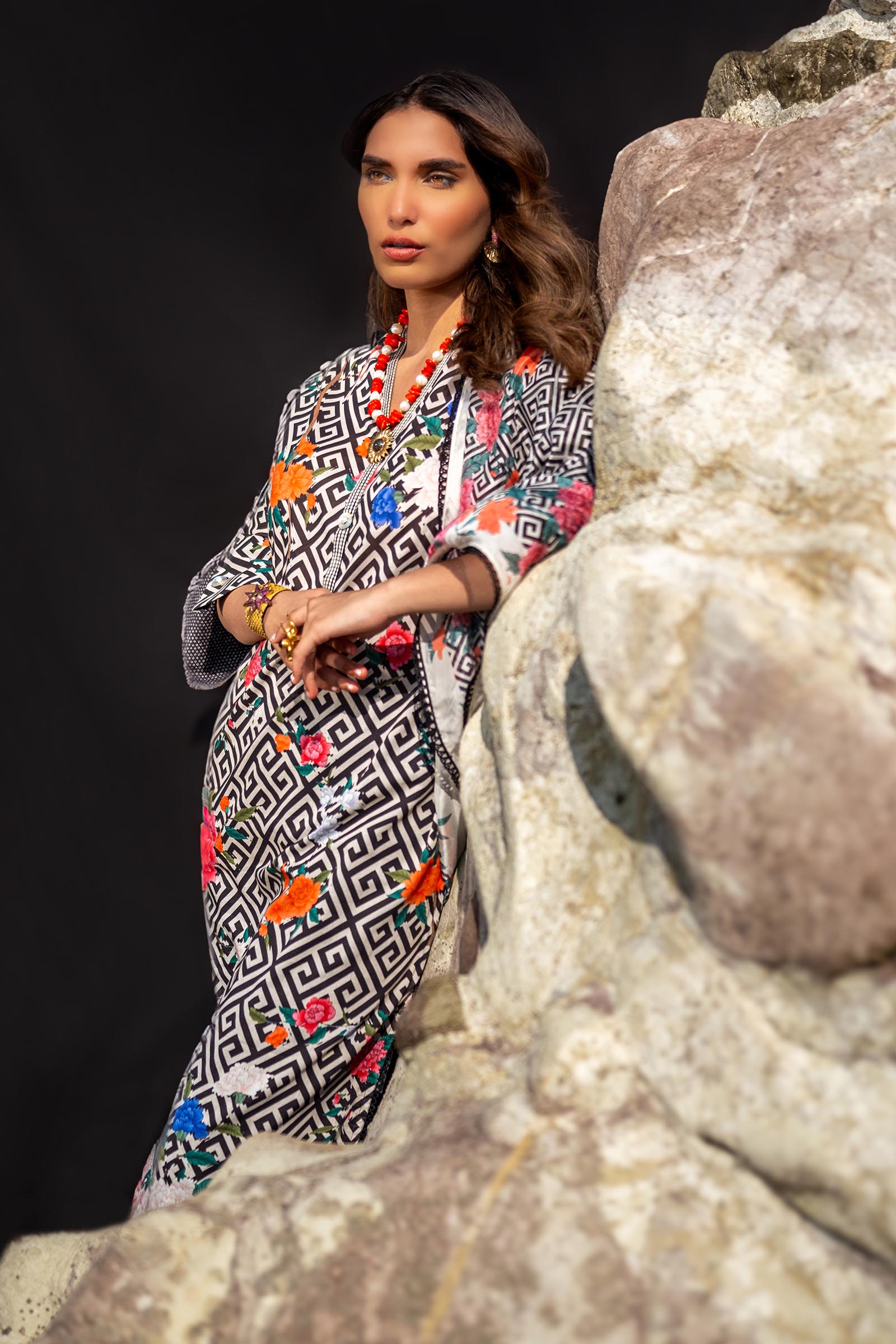 Unstitched 2 Piece Lawn Suit Secondary image