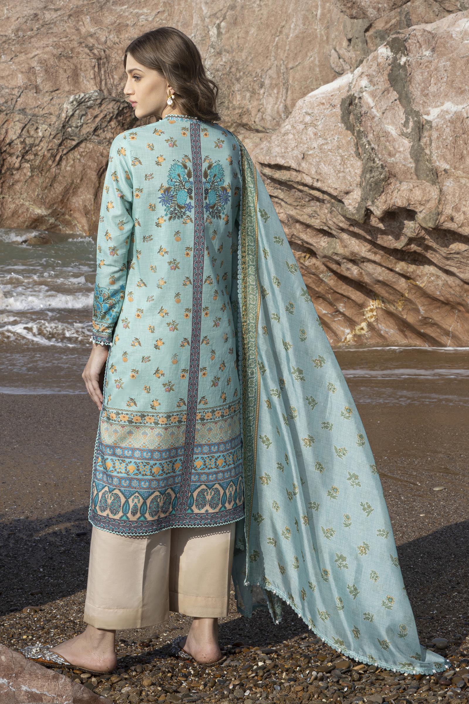 Unstitched 2 Piece Lawn Suit