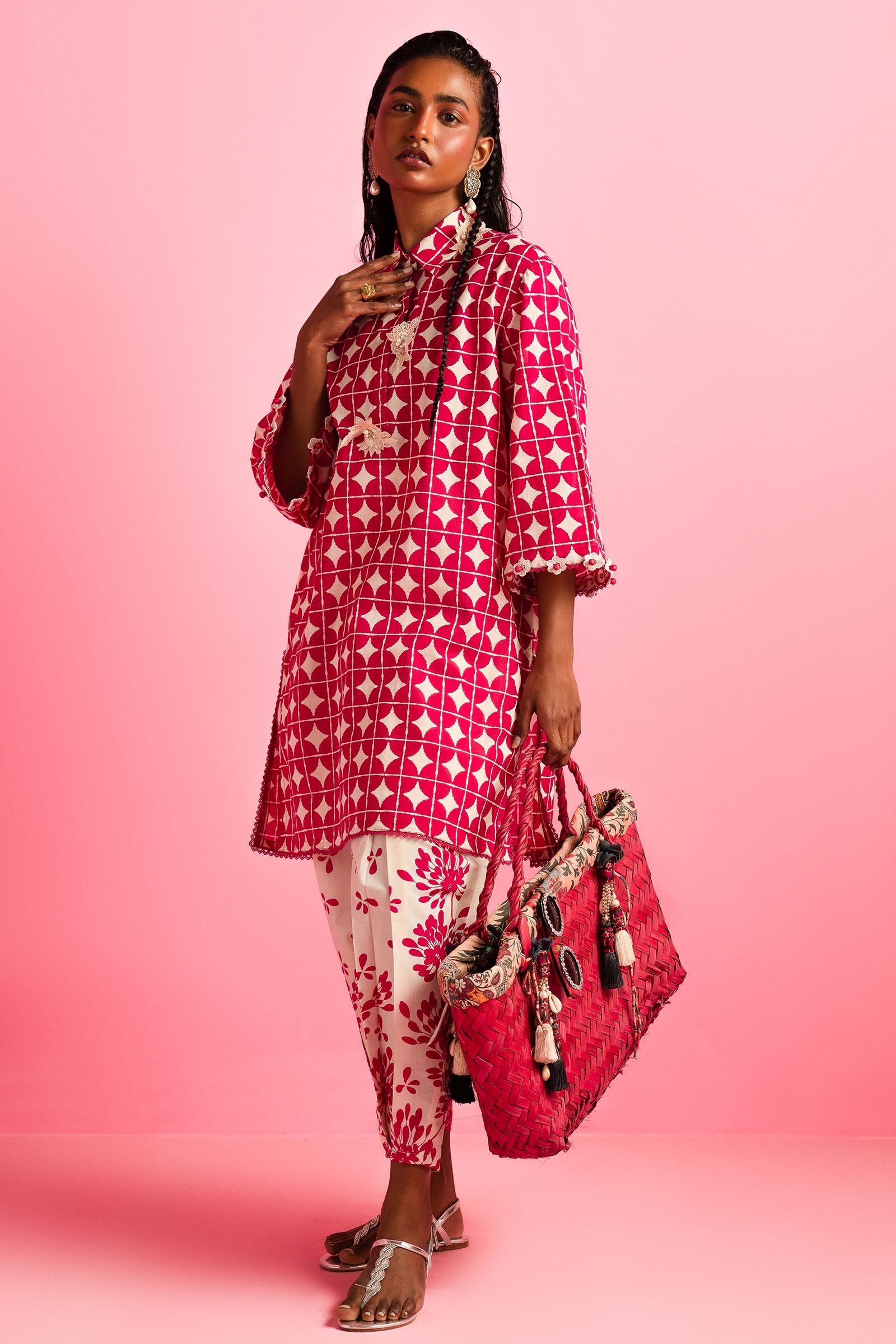 Unstitched 2 Piece Lawn Suit Secondary image
