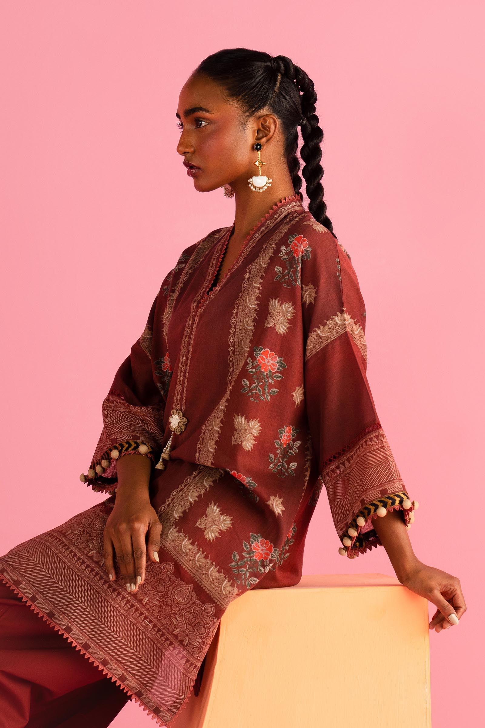 Unstitched 3 Piece Lawn Suit