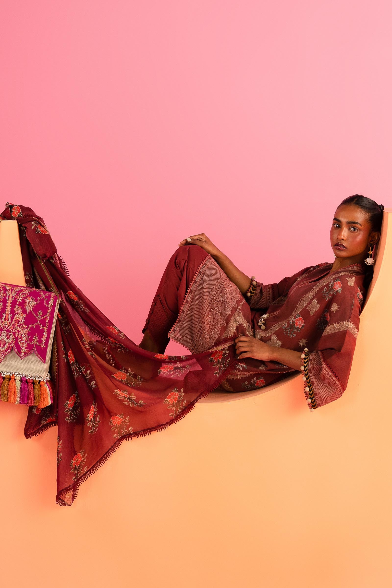 Unstitched 3 Piece Lawn Suit