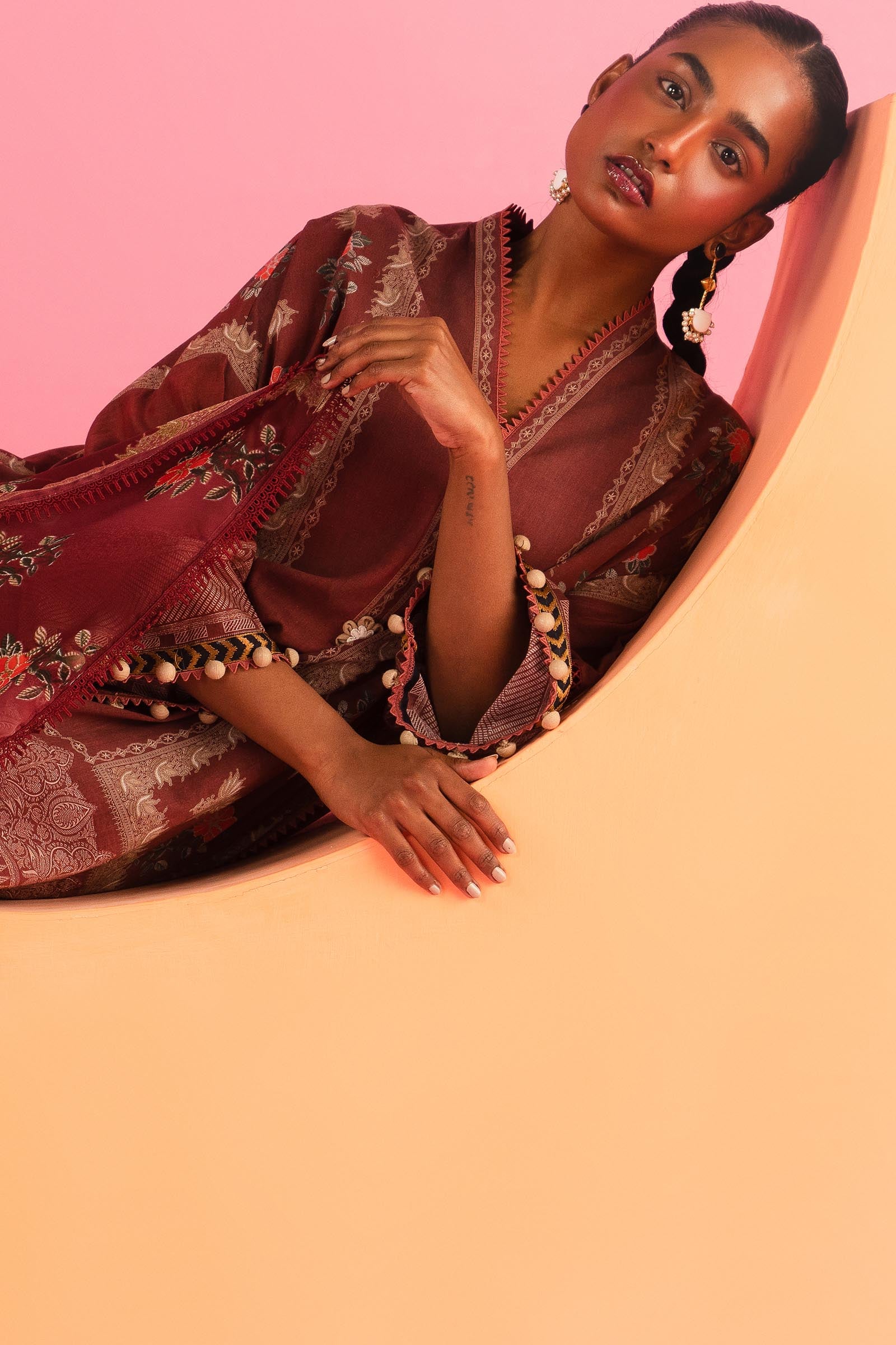Unstitched 3 Piece Lawn Suit