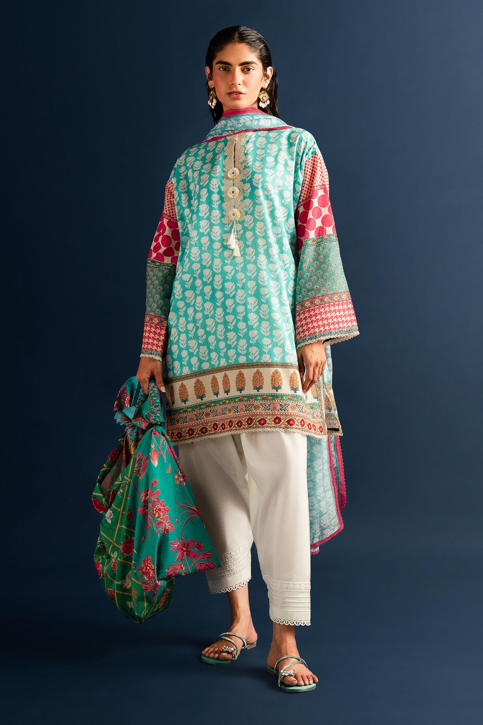 Unstitched 2 Piece Lawn Suit