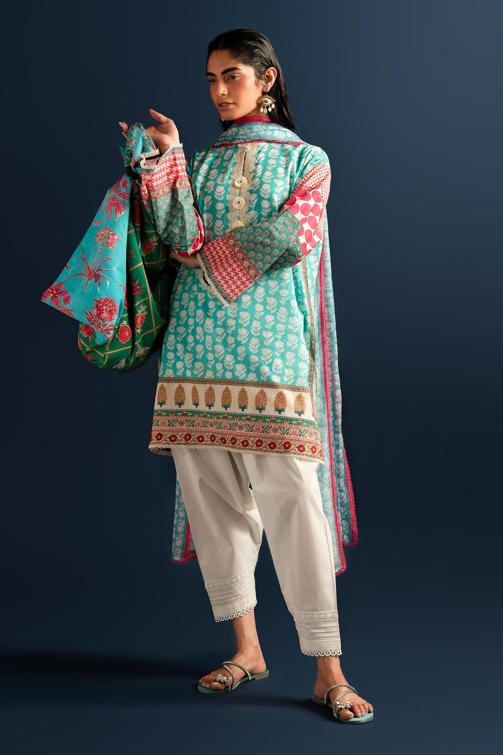 Unstitched 2 Piece Lawn Suit