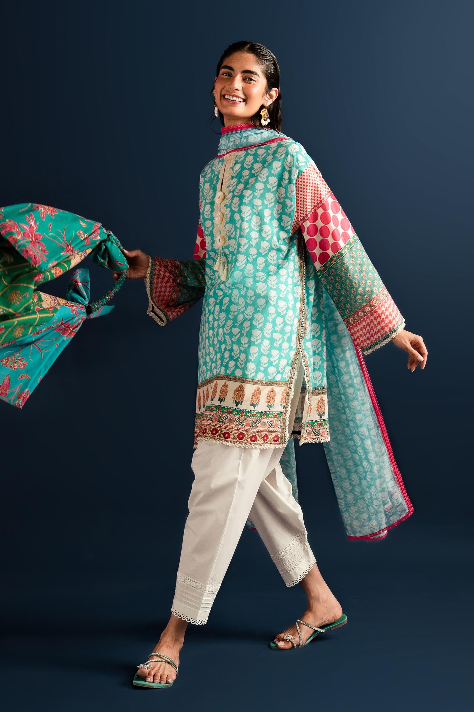 Unstitched 2 Piece Lawn Suit