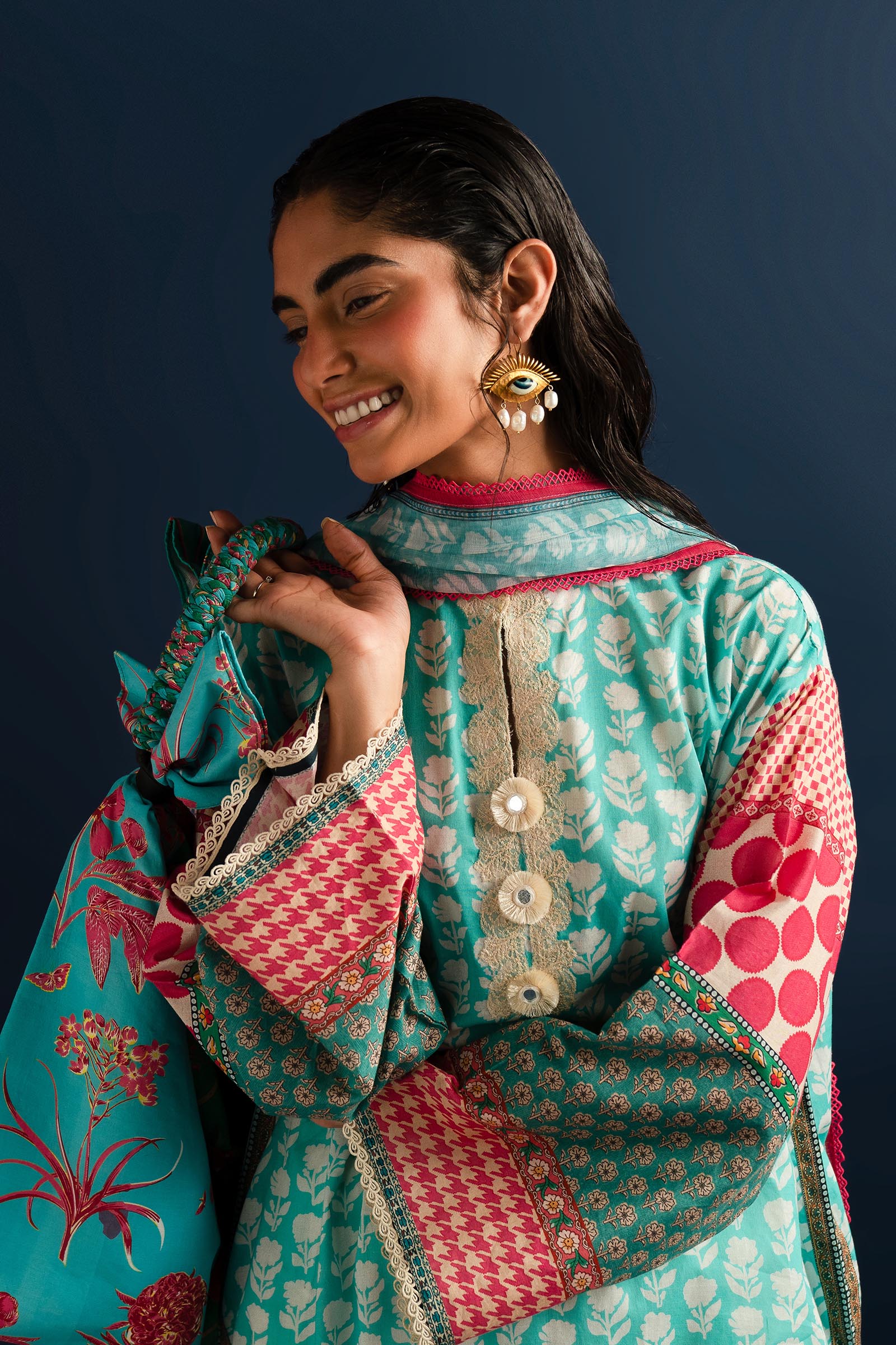Unstitched 2 Piece Lawn Suit