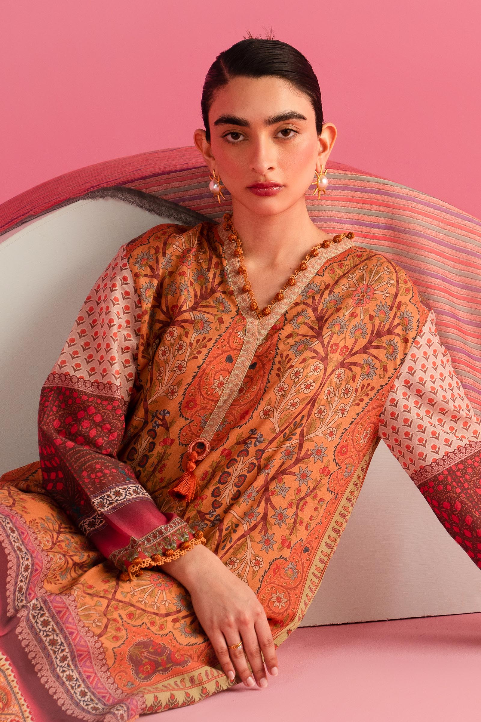 Unstitched 3 Piece Lawn Suit