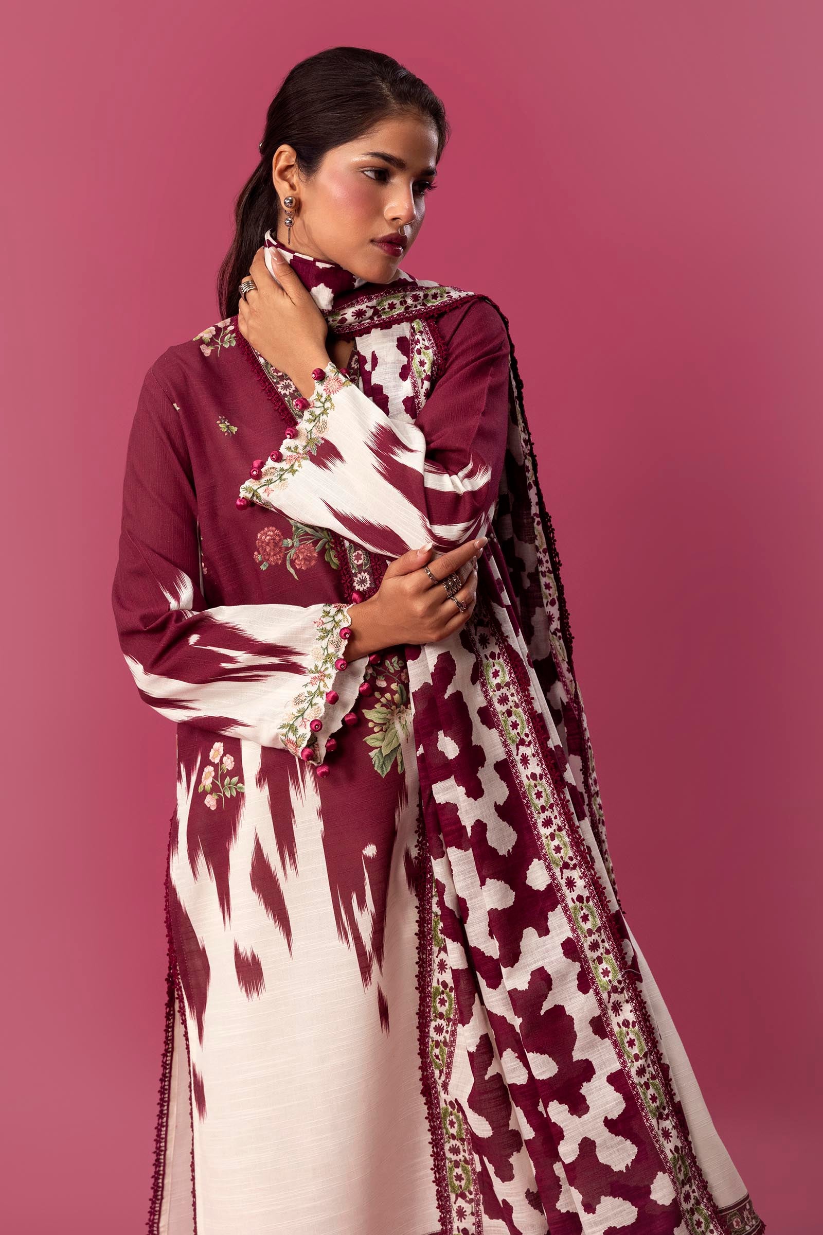 Unstitched 2 Piece Slub Suit Main image