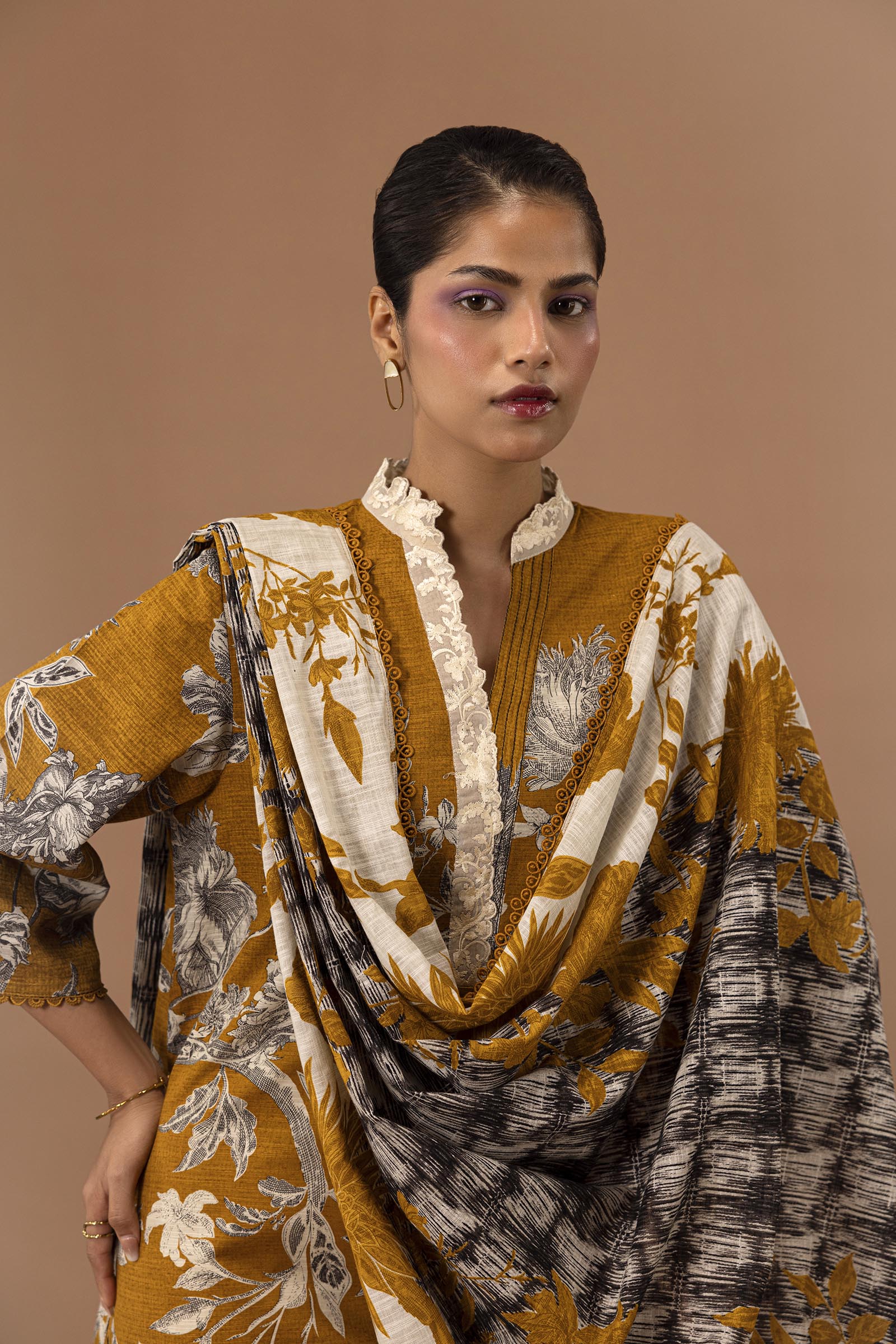 Unstitched 2 Piece Slub Suit Main image