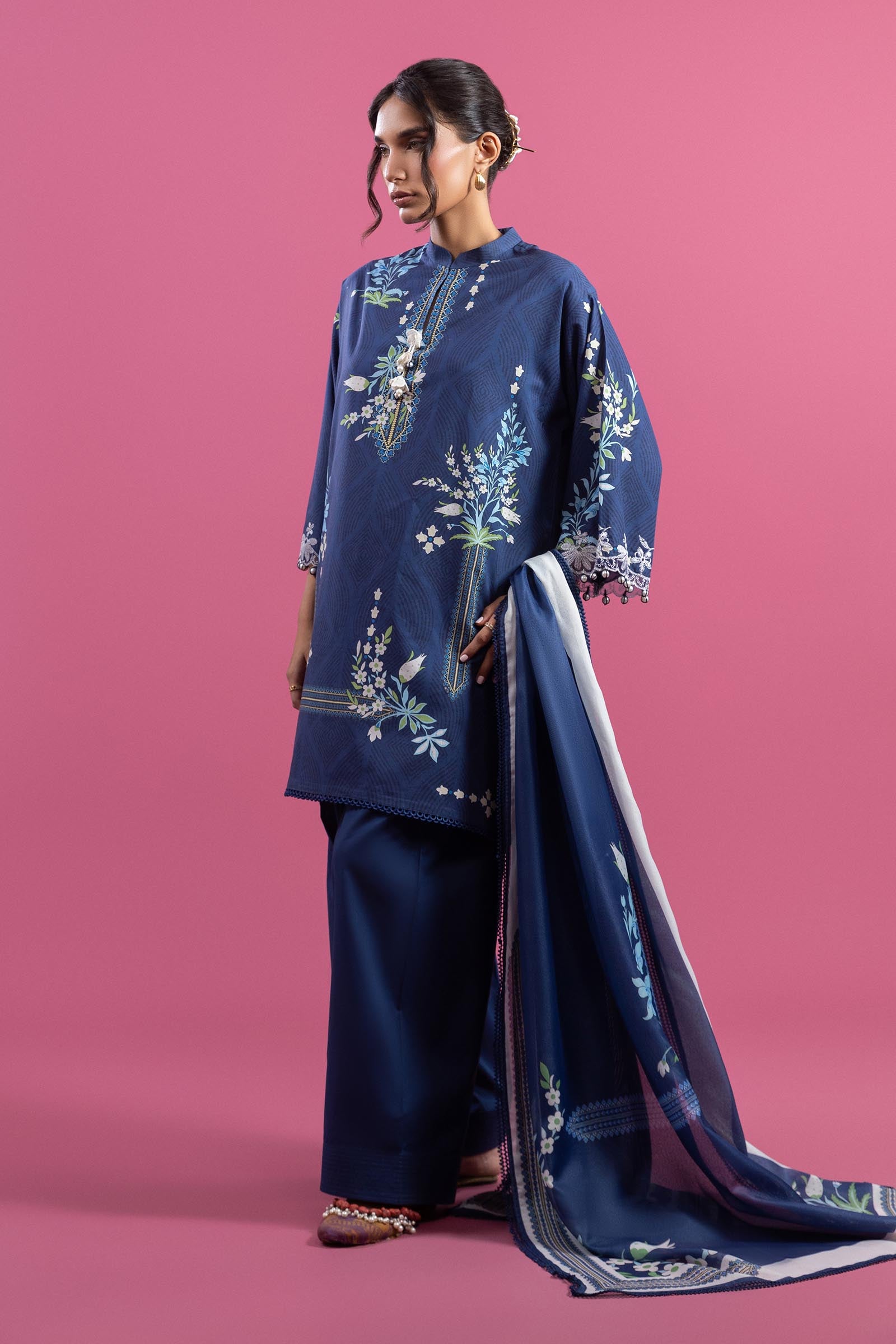 Unstitched Mahay Lawn 3 Piece Suit