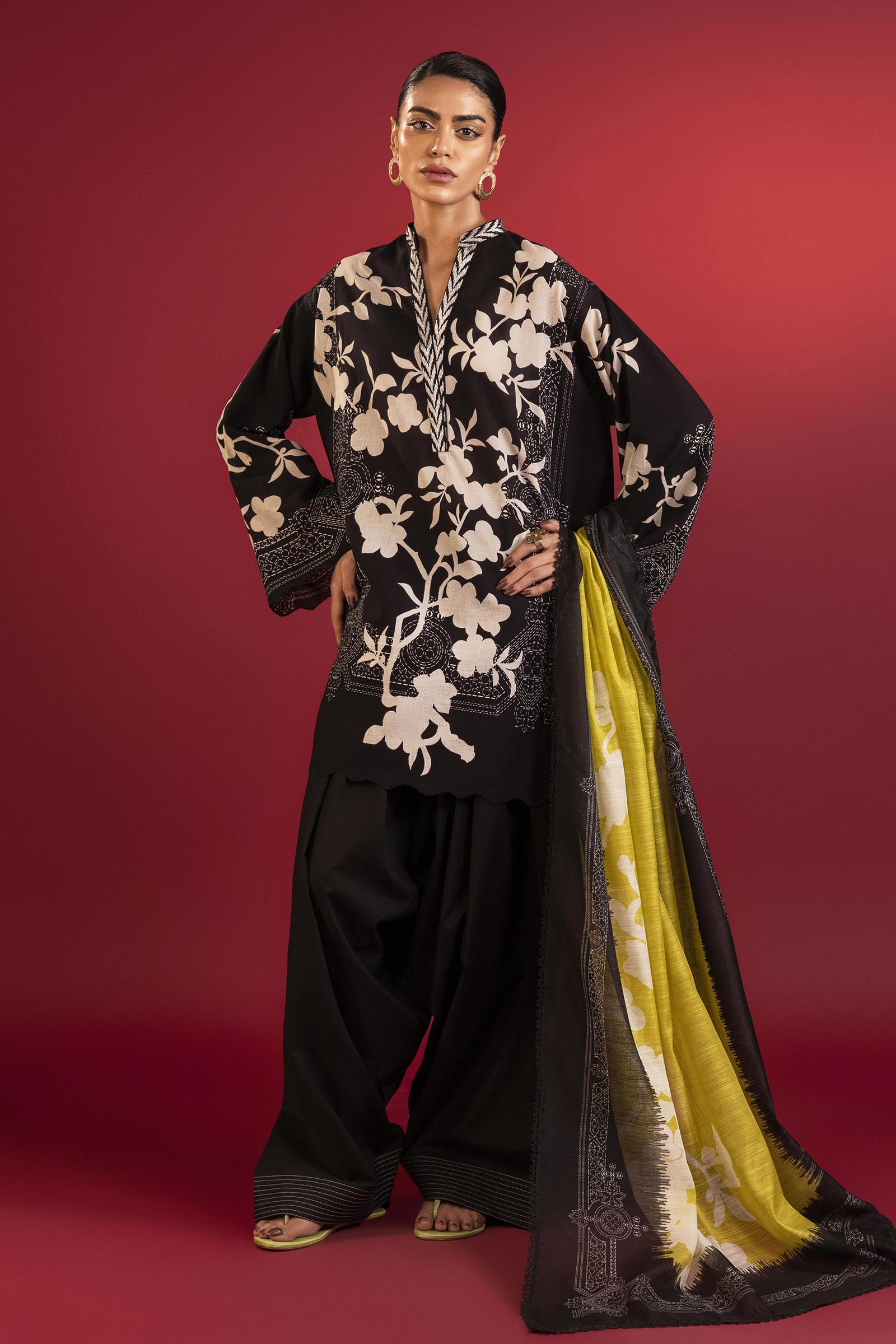 Unstitched Mahay Lawn Suit