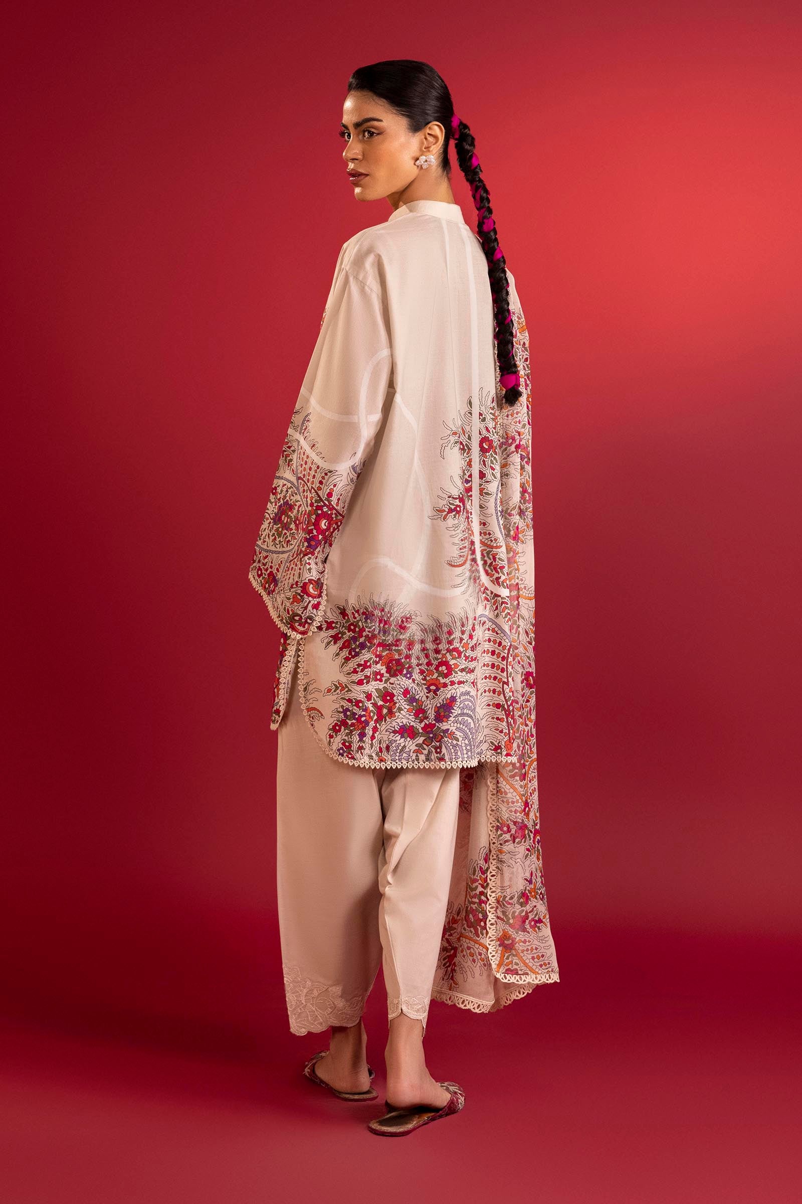 Unstitched Mahay Lawn 3 Piece Suit Secondary image