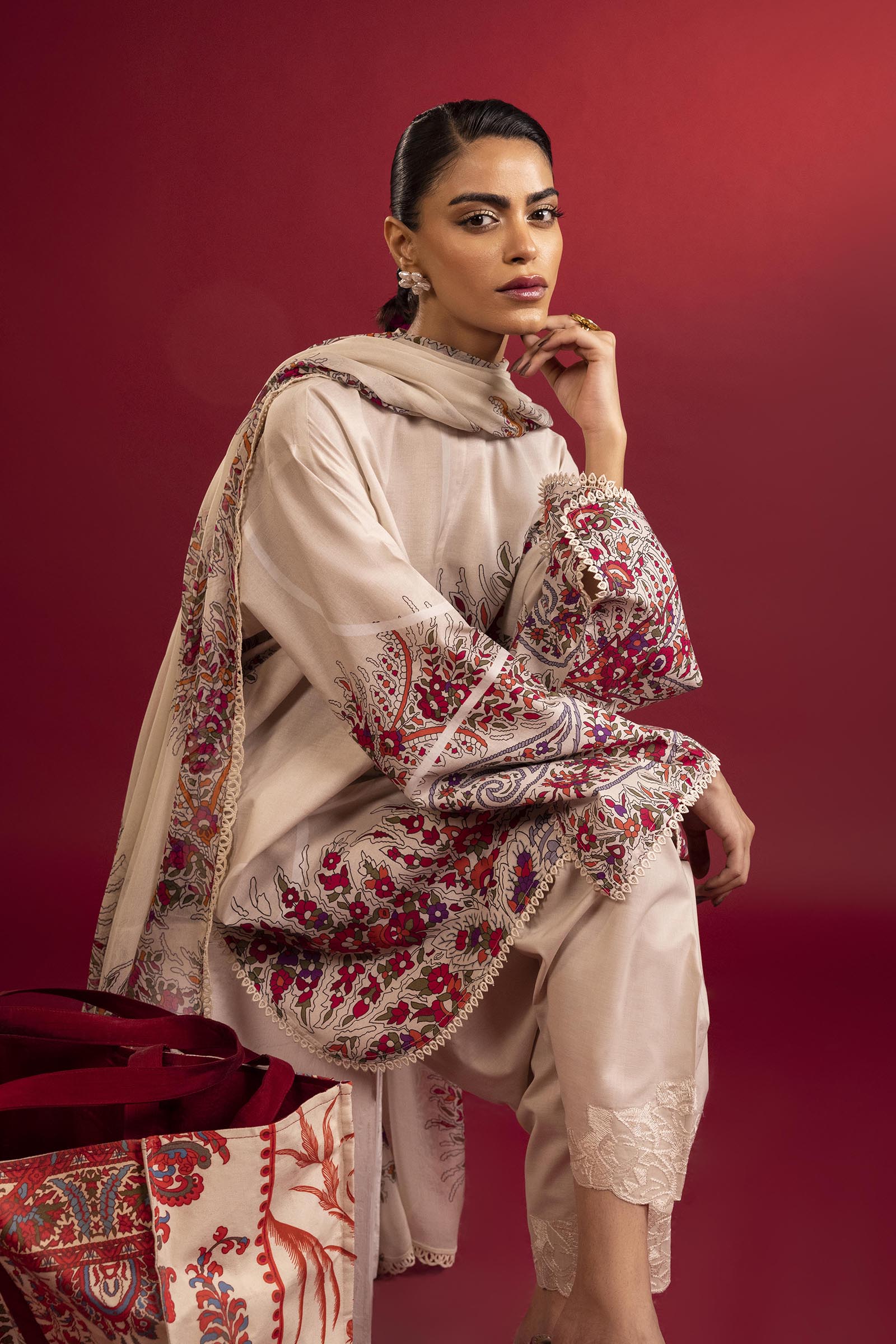 Unstitched Mahay Lawn 3 Piece Suit