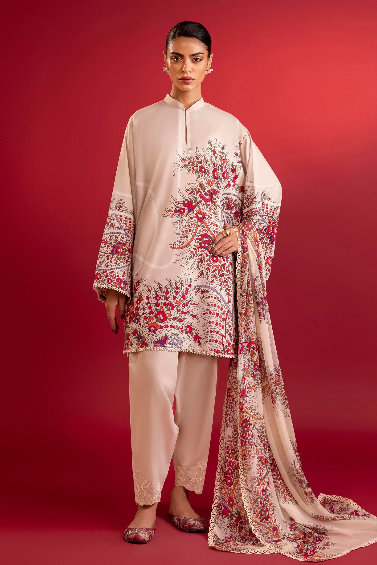 Unstitched Mahay Lawn 3 Piece Suit Main image