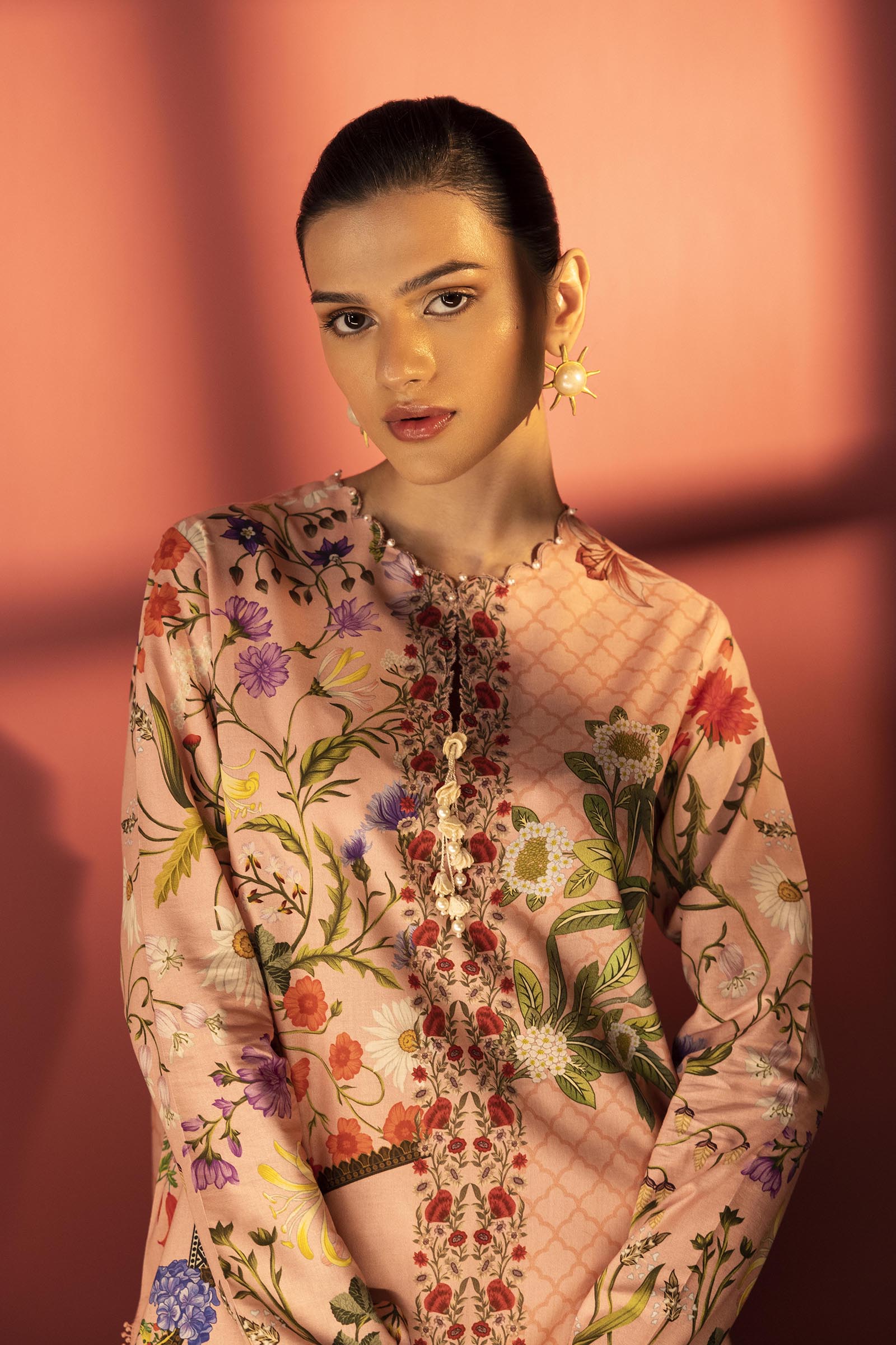 Unstitched Mahay Lawn 2 Piece Suit Secondary image