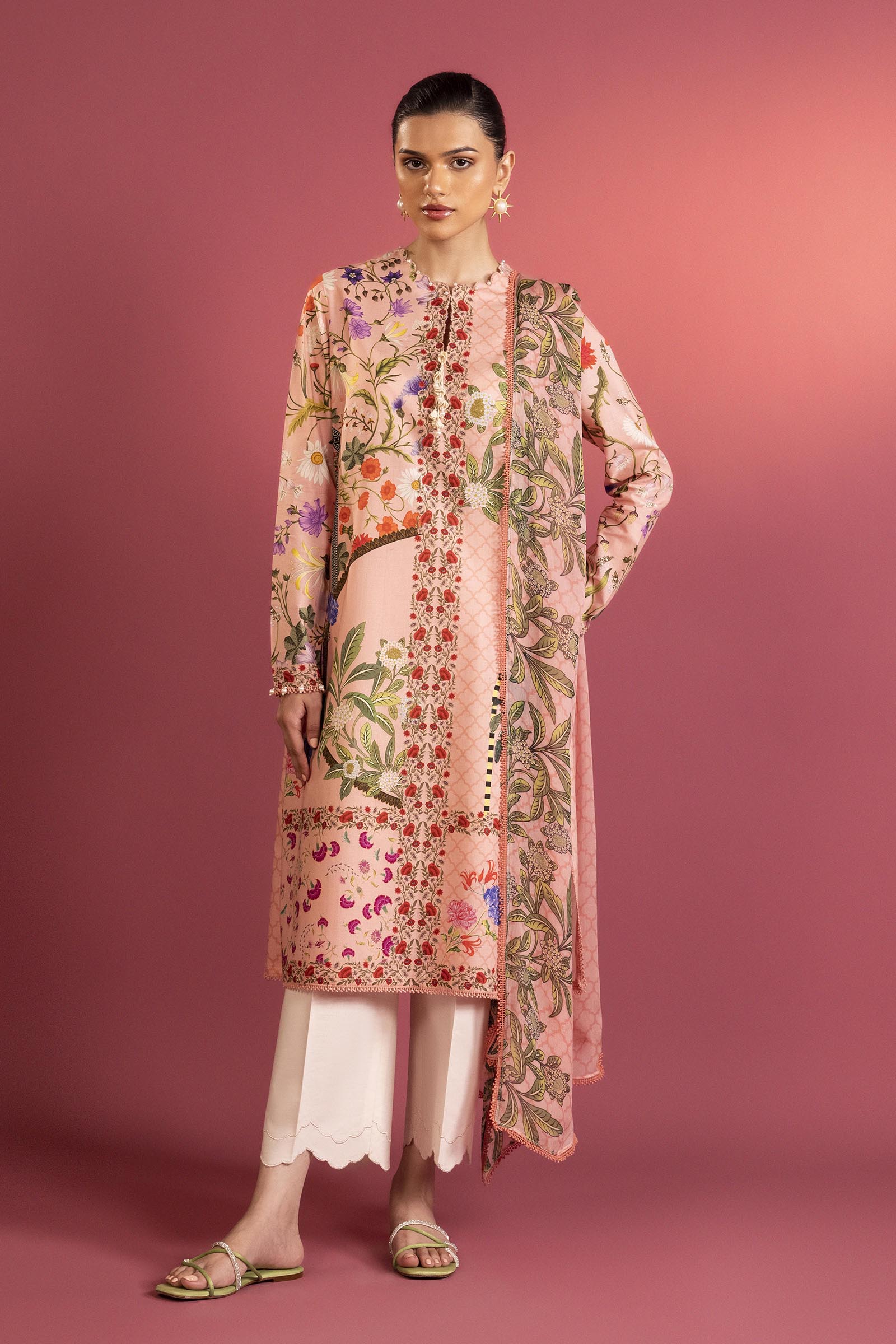 Unstitched Mahay Lawn 2 Piece Suit