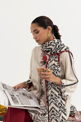 Stitched Printed Linen Suit