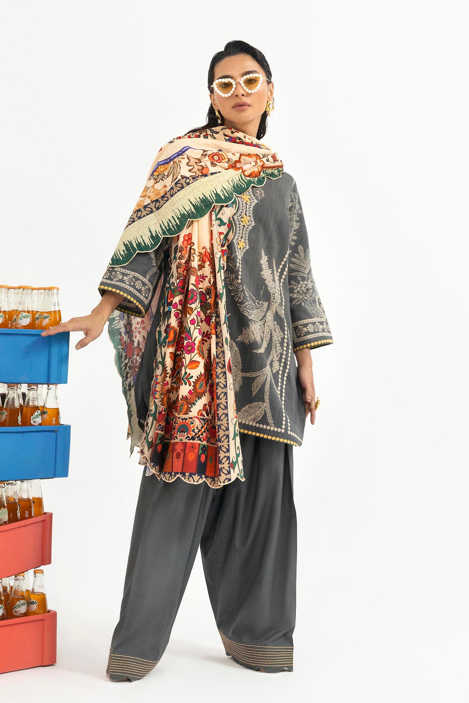 Unstitched 3 Piece Slub Suit