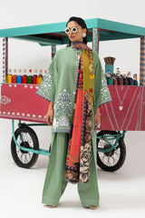 Stitched Printed Khaddar Suit