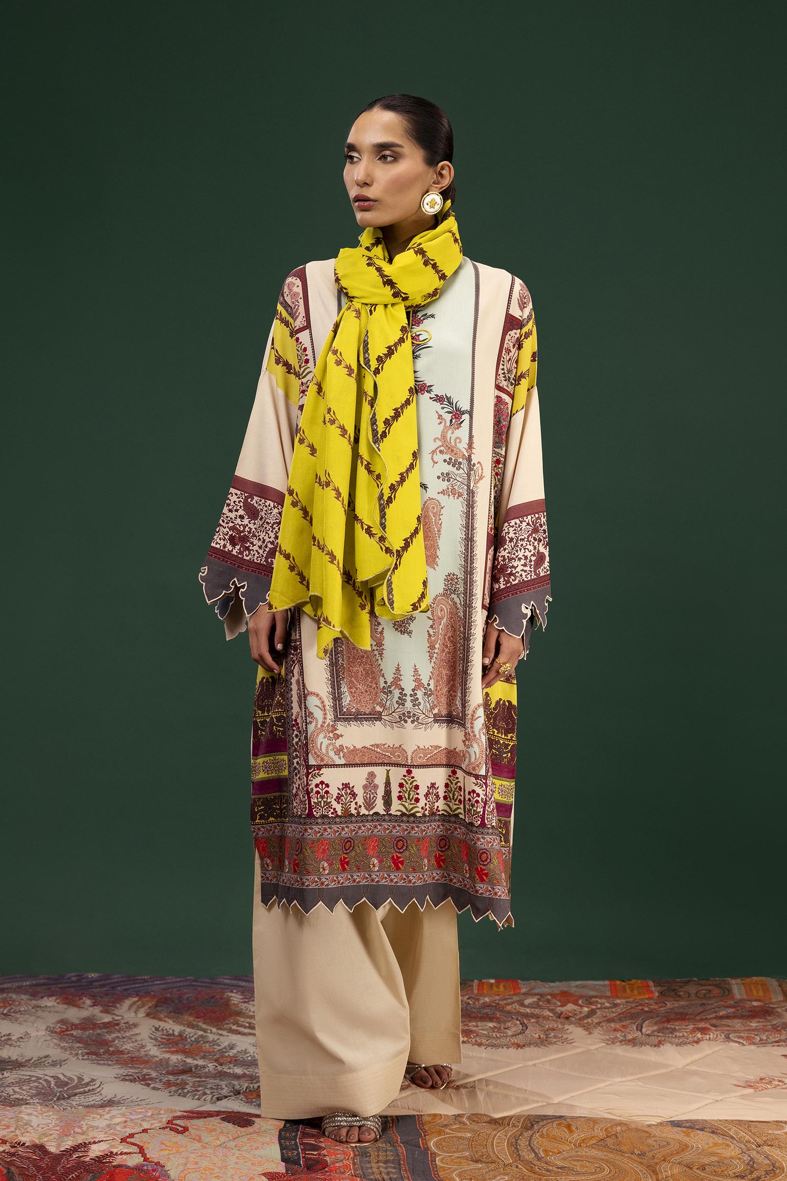 Unstitched 2 Piece Linen Suit Main image