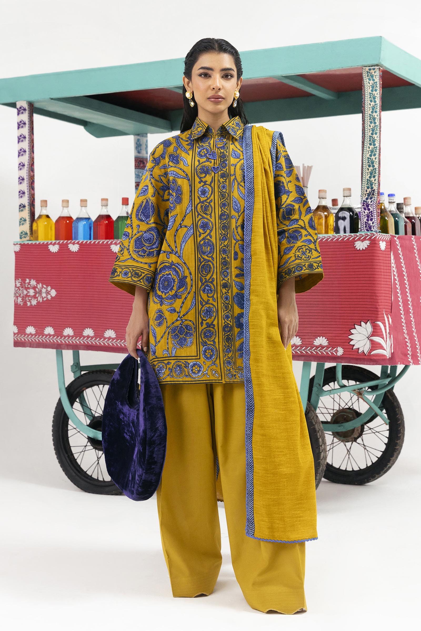 Unstitched 2 Piece Slub Suit Main image