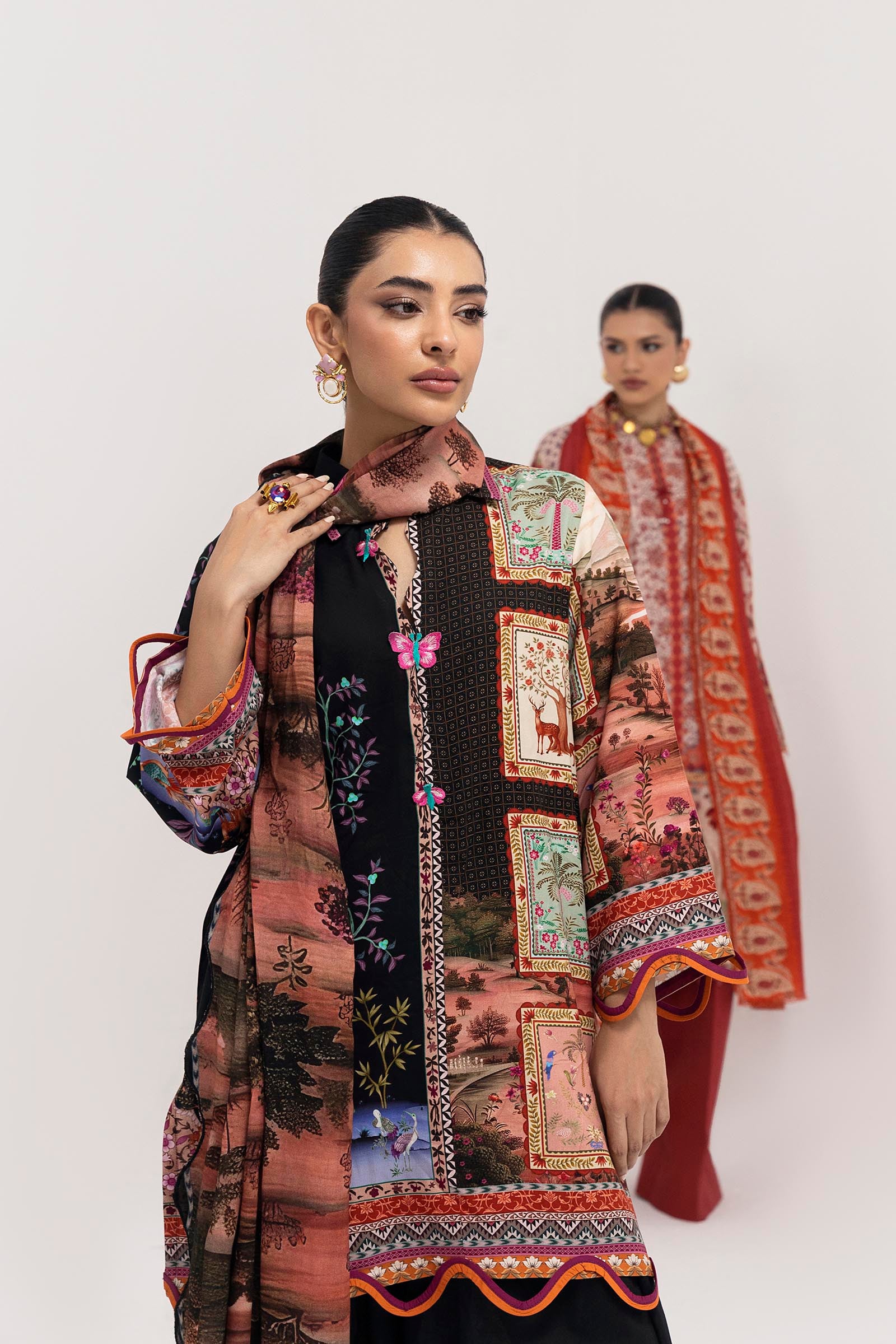 Unstitched 2 Piece Linen Suit Secondary image